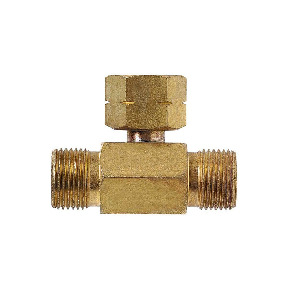 Companion Brass 3/8" LH to Dual 3/8" LH Double Camping Gas Adaptor/Fitting