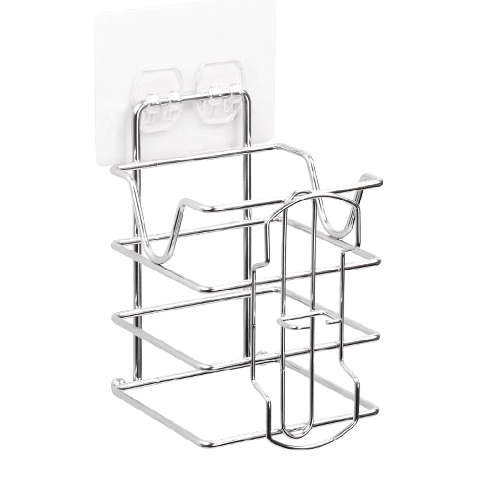 White Magic Stainless Steel 3kg I-Hook Hair Dryer Wall Mount Holder Storage