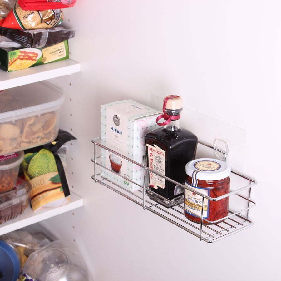 I-Hook 30cm Kitchen Pantry Rack Stainless Steel Organiser Holder Storage Silver — image 3