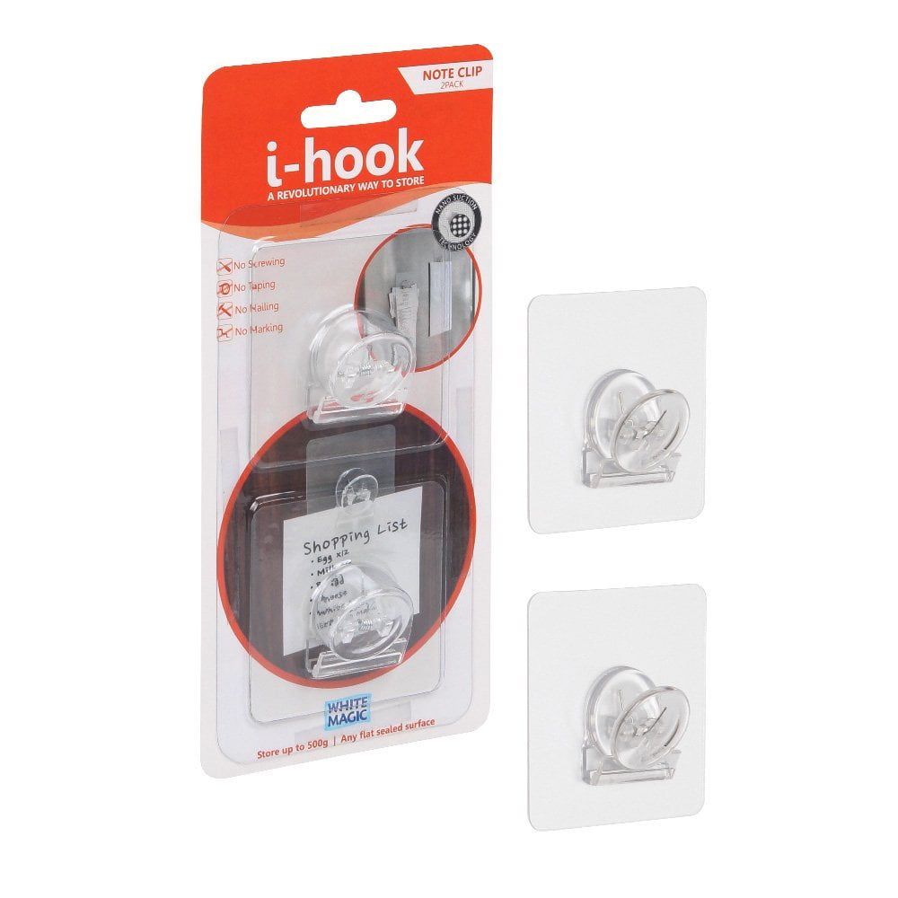 I-Hook 2pc I-Hook Multi-Surface Adhesive 6.8cm Note Clip/Holder (2 Pack) — image 6