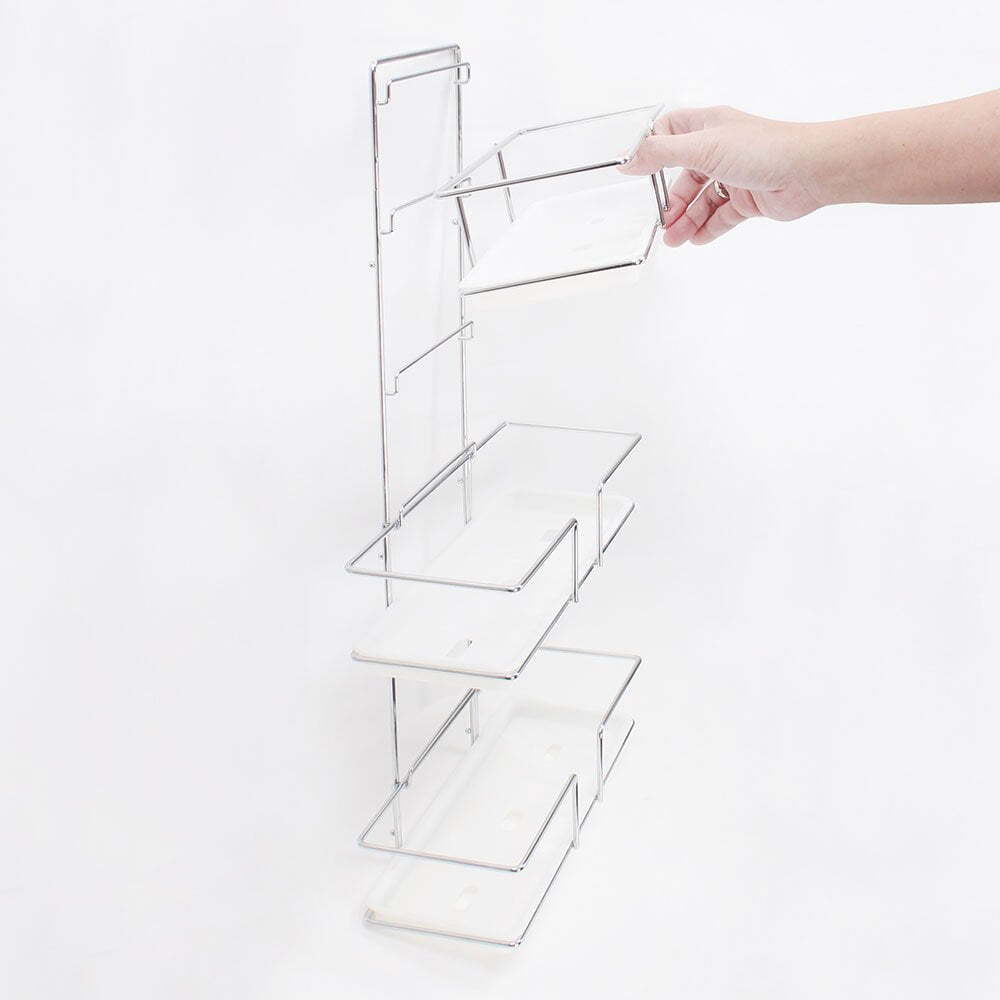 I-Hook 53cm Shower Caddy Stainless Steel Hanging Storage Bathroom Organiser SLV — image 2