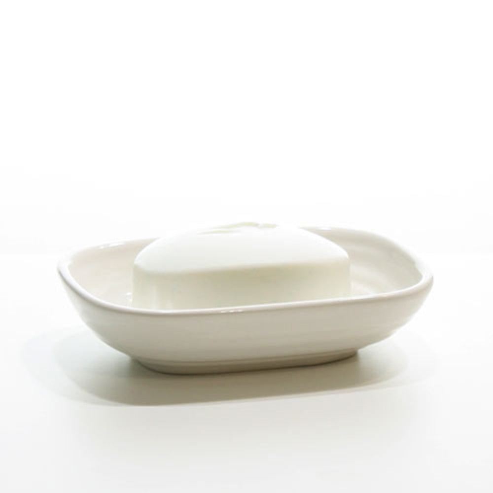 Butlers Hush 13x7.5cm Bathroom Ceramic Soap Dish/Holder Storage Plate White