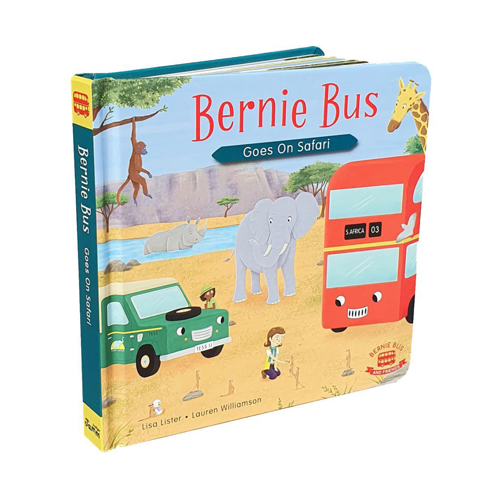 Indigo Jamm Hardcovered Short Story Book Bernie Bus Goes On Safari Baby 12m+