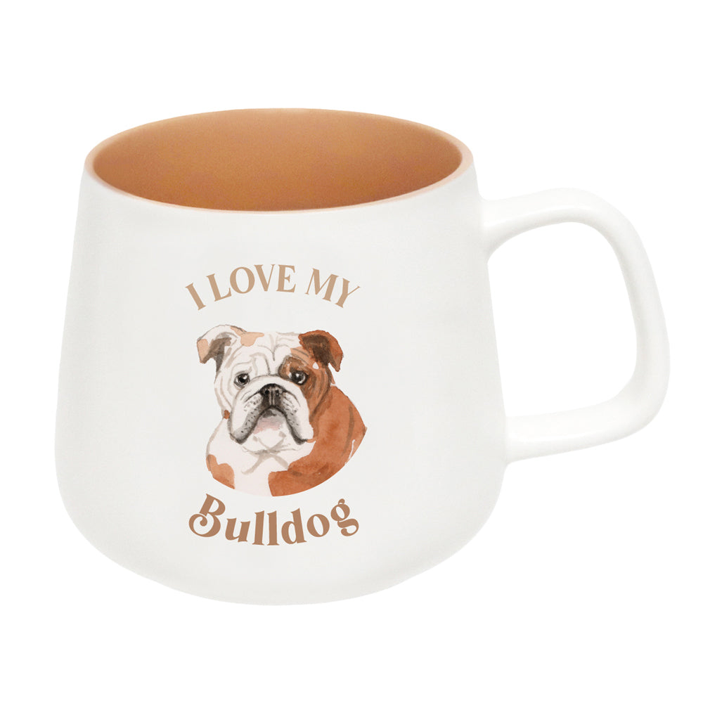Splosh I Love My Bulldog 12cm Dog Hot/Cold Beverage Matte Drinks Ceramic Mug (2 Pack) — image 2