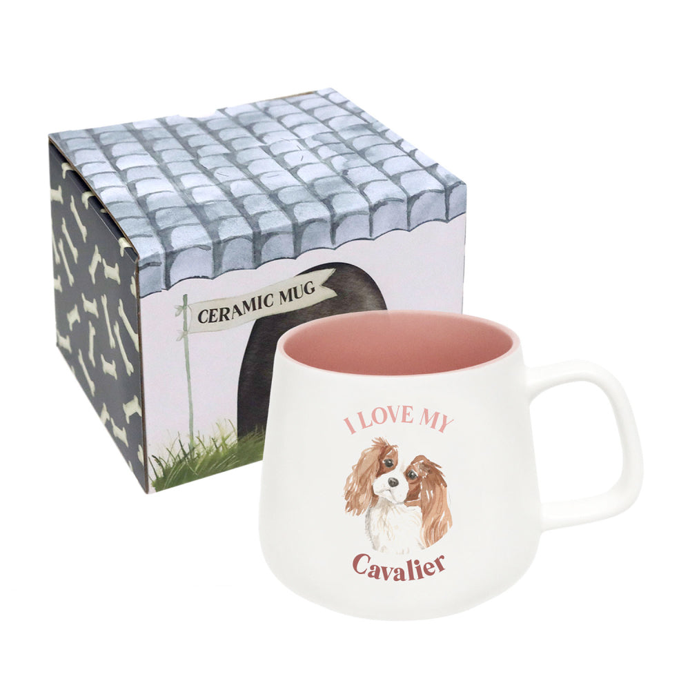 Splosh I Love My Cavalier 12cm Dog Hot/Cold Beverage Matte Drinking Ceramic Mug — image 2