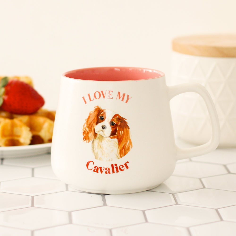 Splosh I Love My Cavalier 12cm Dog Hot/Cold Beverage Matte Drinking Ceramic Mug — image 3