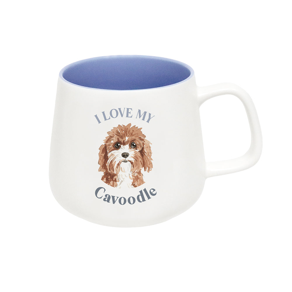 Splosh I Love My Cavoodle 12cm Dog Hot/Cold Beverage Matte Drinking Ceramic Mug