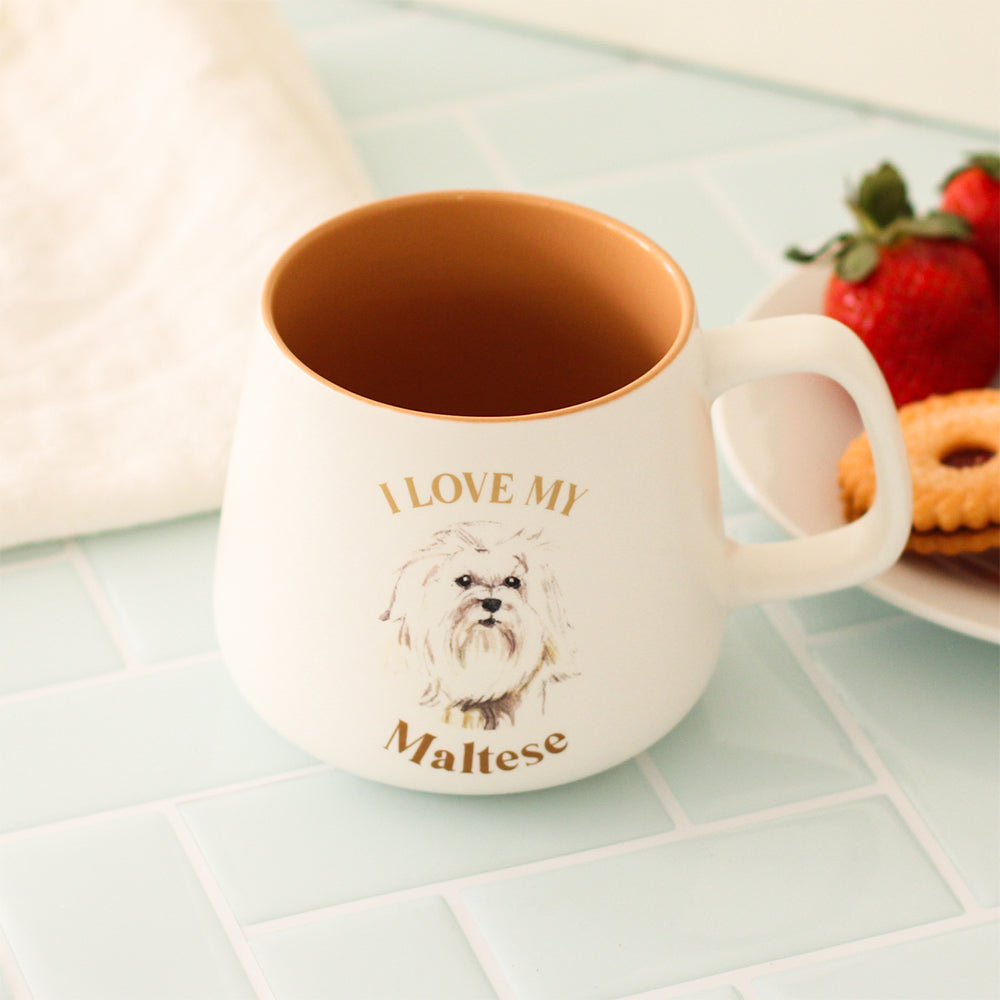 Splosh I Love My Maltese 12cm Dog Hot/Cold Beverage Matte Drinking Ceramic Mug — image 3