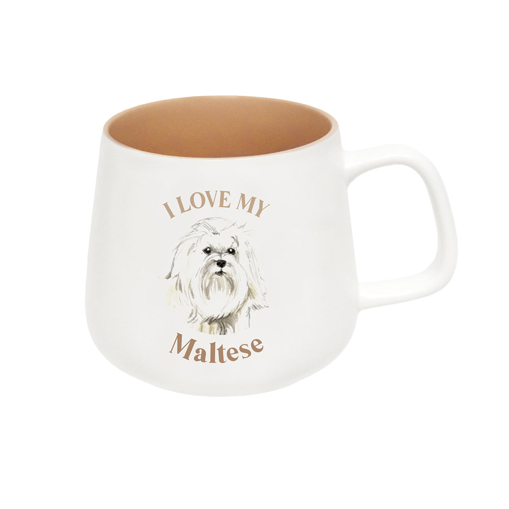 Splosh I Love My Maltese 12cm Dog Hot/Cold Beverage Matte Drinking Ceramic Mug