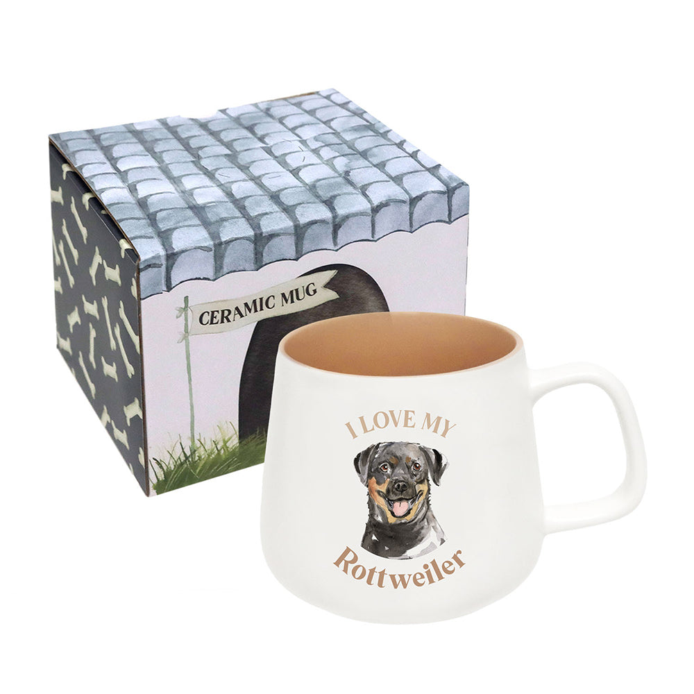 Splosh I Love My Rottweiler 12cm Dog Hot/Cold Beverage Matte Drink Ceramic Mug — image 2