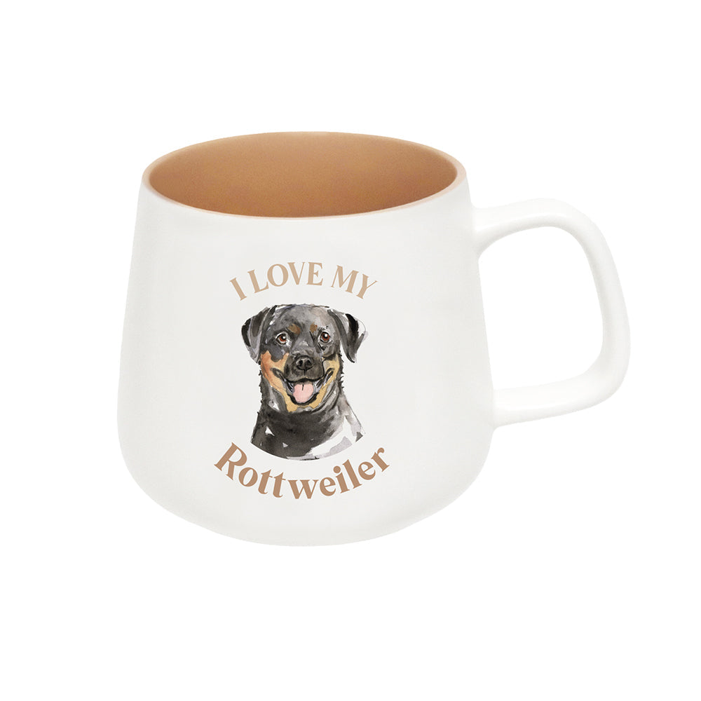 Splosh I Love My Rottweiler 12cm Dog Hot Beverage Matte Drink Ceramic Mug (2 Pack) — image 2