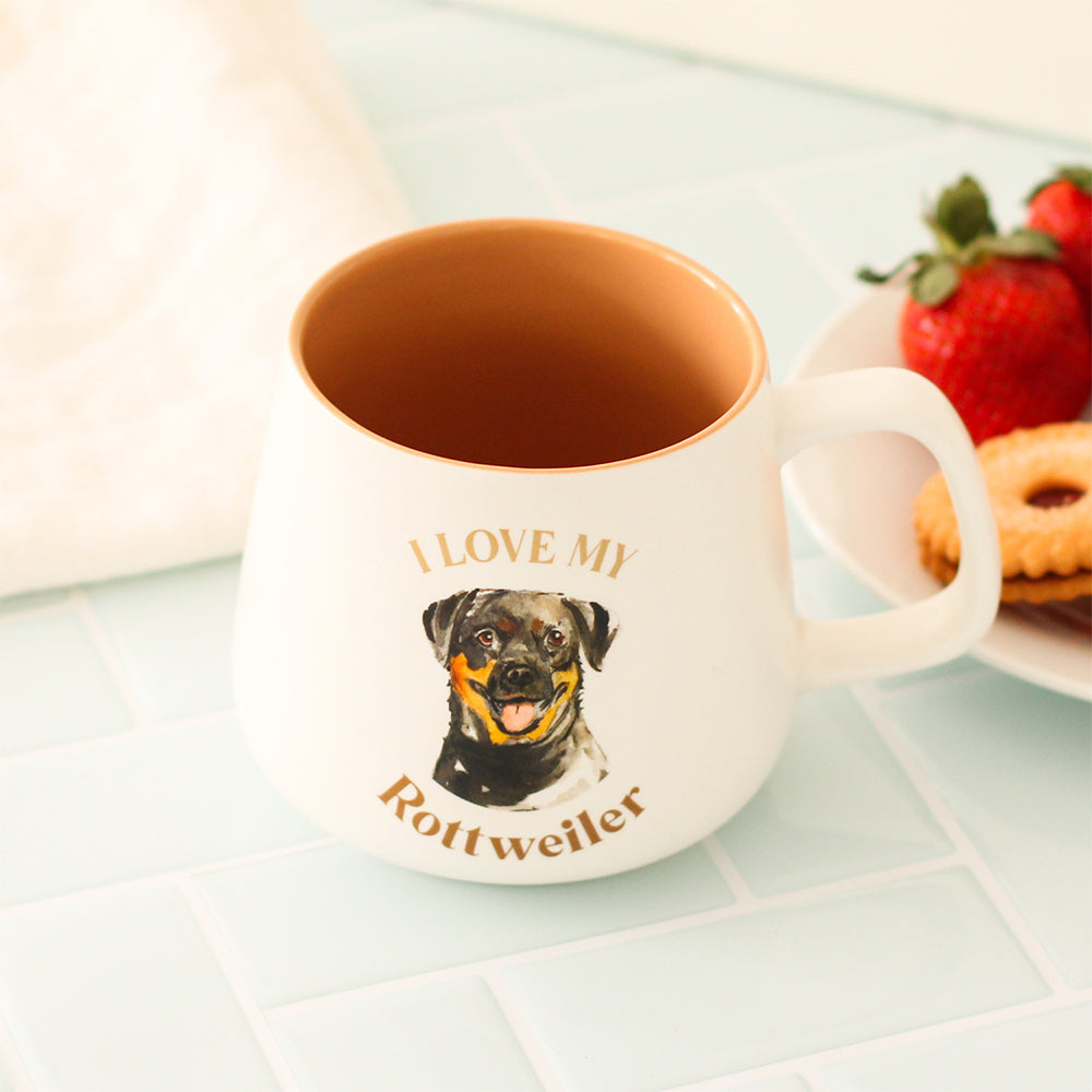 Splosh I Love My Rottweiler 12cm Dog Hot Beverage Matte Drink Ceramic Mug (2 Pack) — image 5