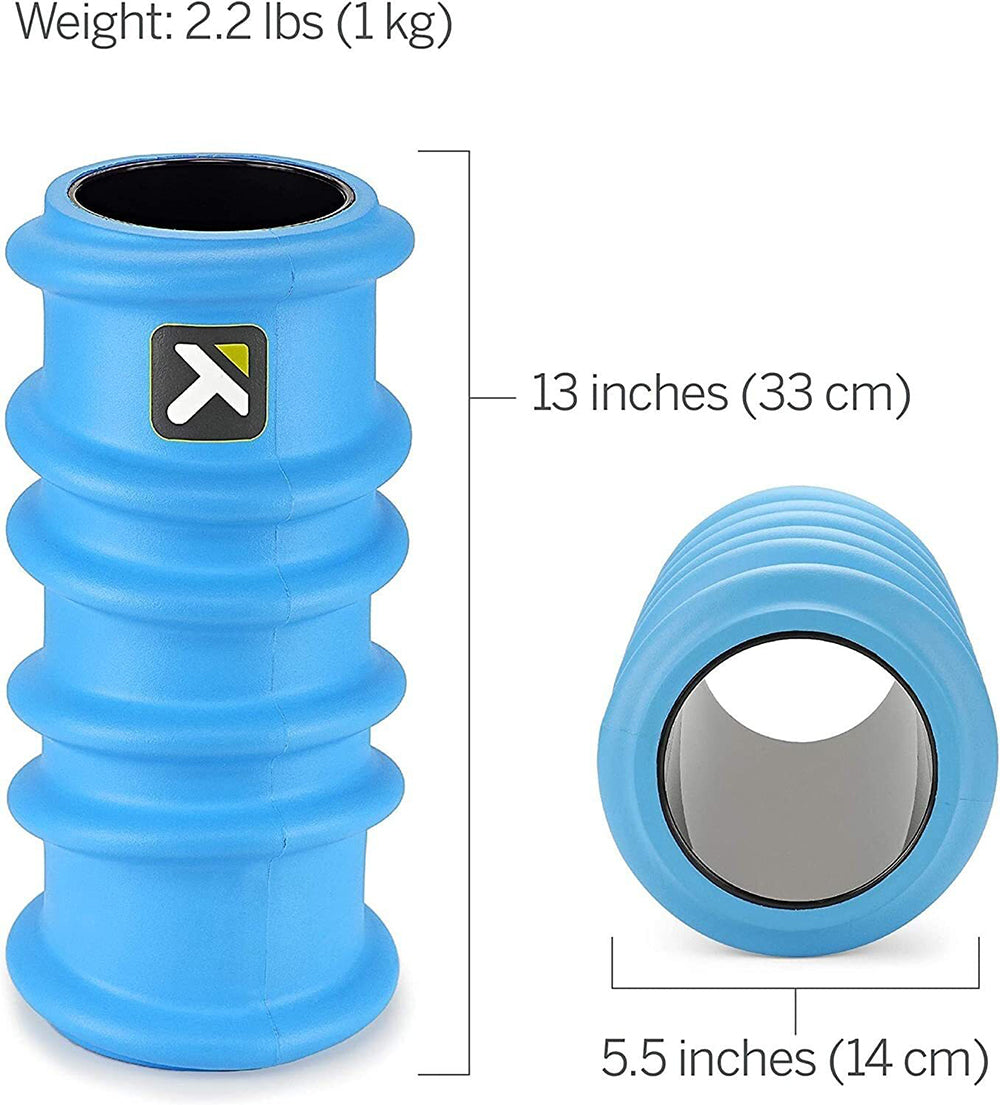 Triggerpoint Charge Foam Massaging Exercise Gym Workout Roller Size 13" BLUE — image 6