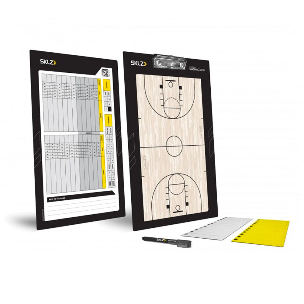Sklz Basketball Magna Coaching Scoring Magnetic White/Clip Board Marker/Magnets