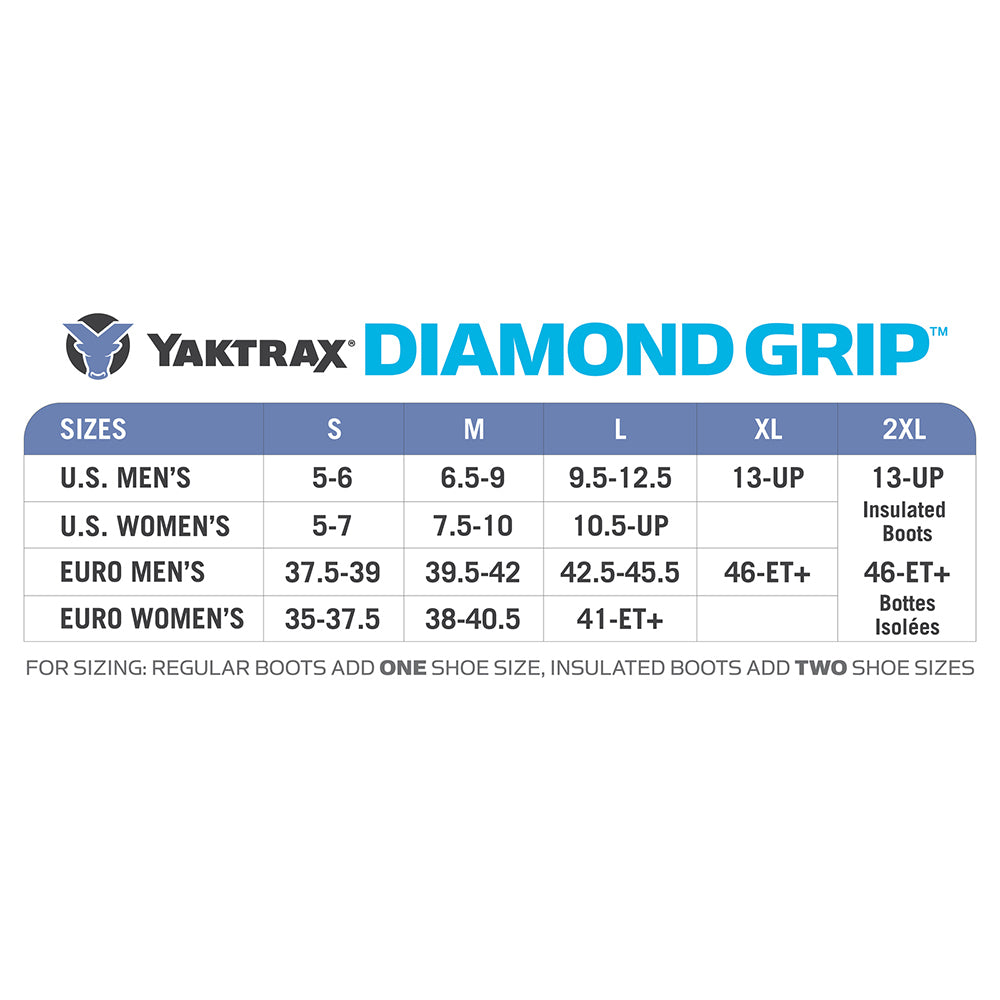 Yak Trax Yaktrax US Men 13+ XXL Diamond Grip Traction Device Shoes Winter Ice/Snow Grips — image 2