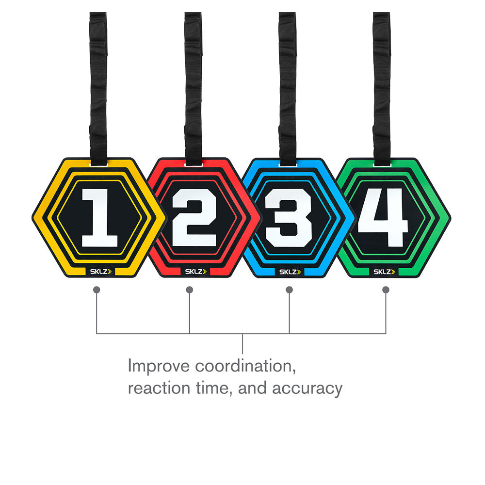 Sklz 8.75x7.75in Reactive Agility Sports Training Clip Attachment Targets (4 Pieces) — image 7