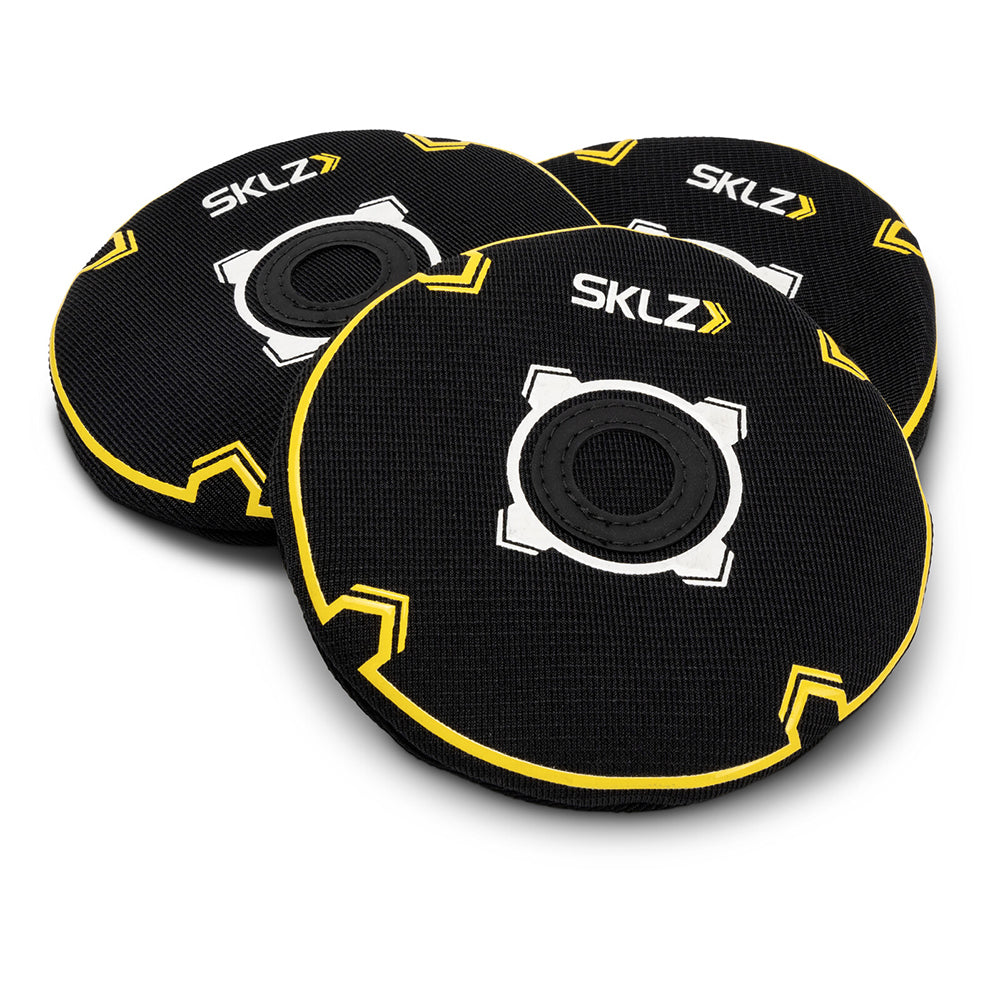 Sklz Rubber Disc Ball Bunker Caddie Golf Swing/Shot Compact Trainer Grey (3 Pieces)