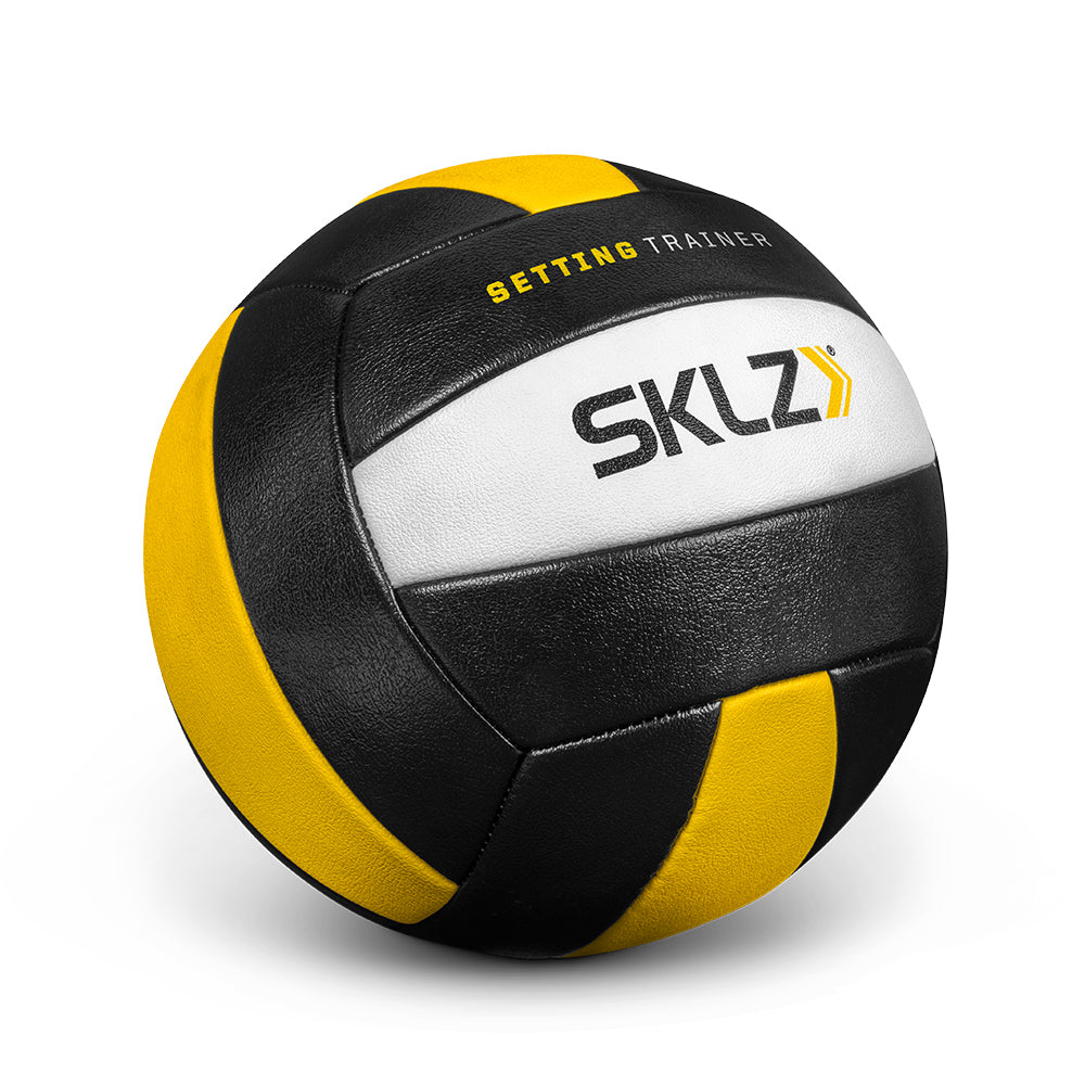 Sklz Setting Trainer Weighted Volleyball Ball Training/Practice Black/Yellow — image 2