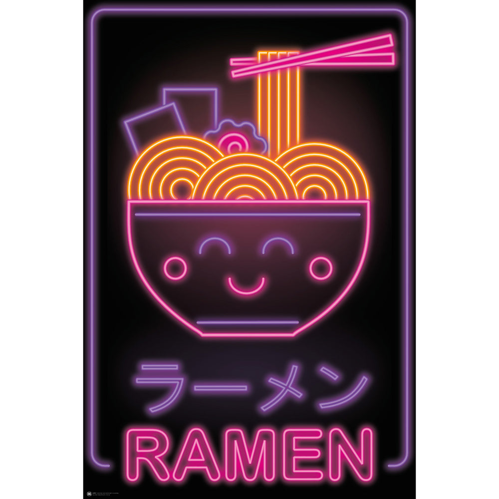 Impact Merch Ramen Neon Wall Display Room Decor Regular Sized Poster 92x61cm