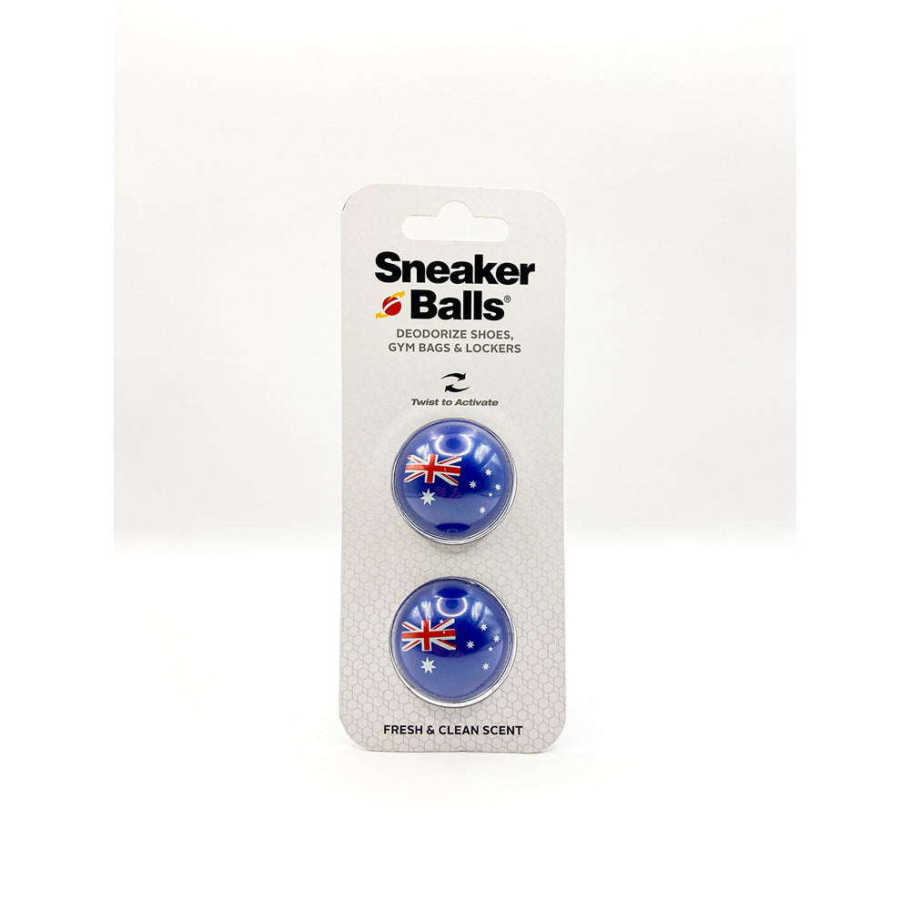 Sofsole Australian Flag 4cm Sneaker Balls Shoe Deodorisers Freshener Blue (2 Pack) — image 2