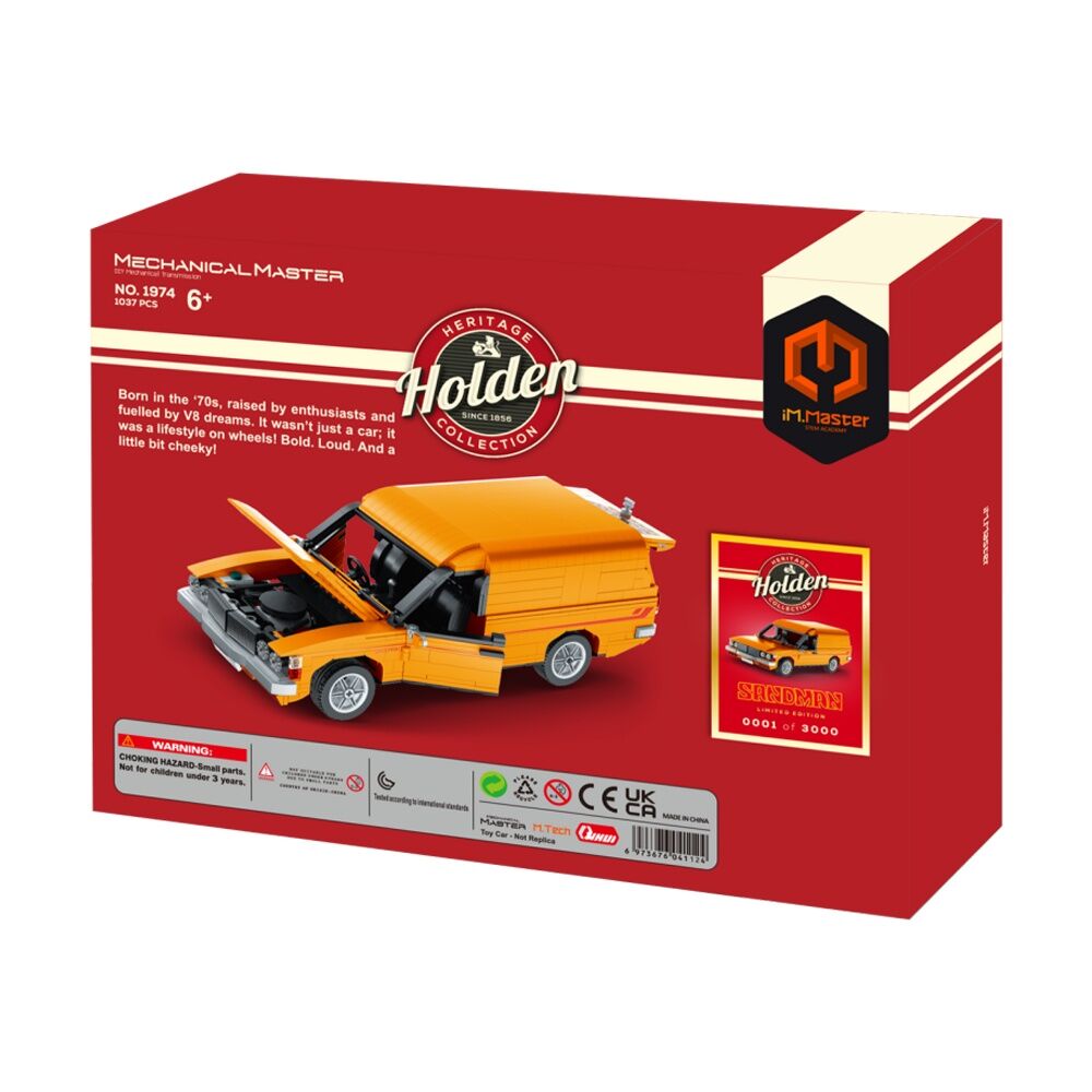 Holden HZ Sandman 1974 Car Model Building Toy Set 6y+ Orange (1037 Pieces) — image 7