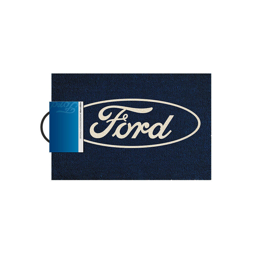 Ford Logo Doormat 40x60cm Home Frontdoor Durable Rectangle Rug/Mat Blue