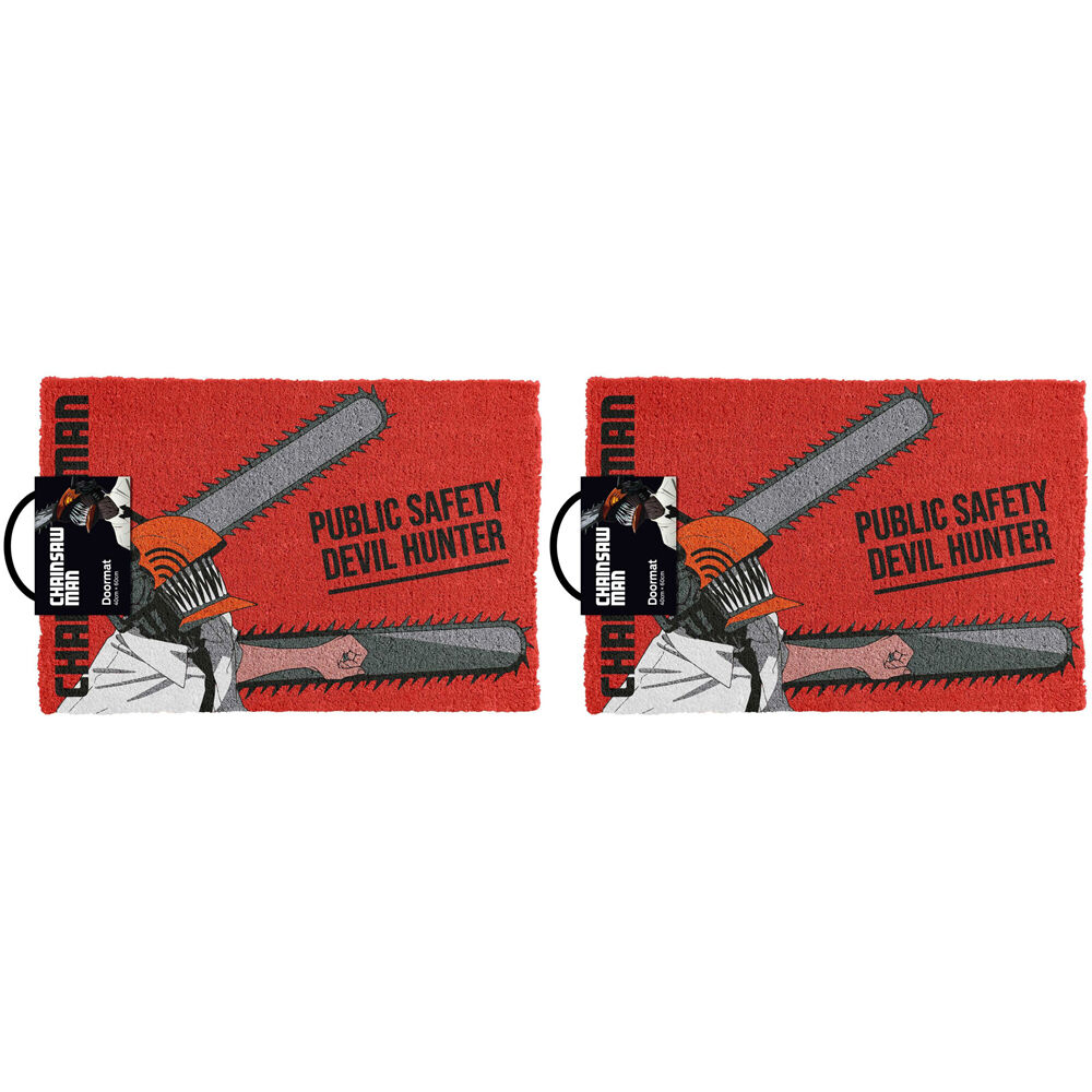 Chainsaw Man Public Safety Devil Hunter Collectors Doormat 60 x 40cm (2 Pack)