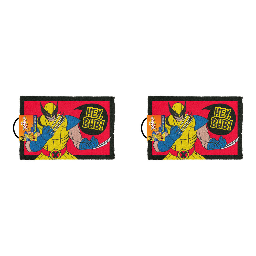 Marvel Comics Wolverine Hey Bub Doormat 40x60cm Home Durable Frontdoor Mat (2 Pack)