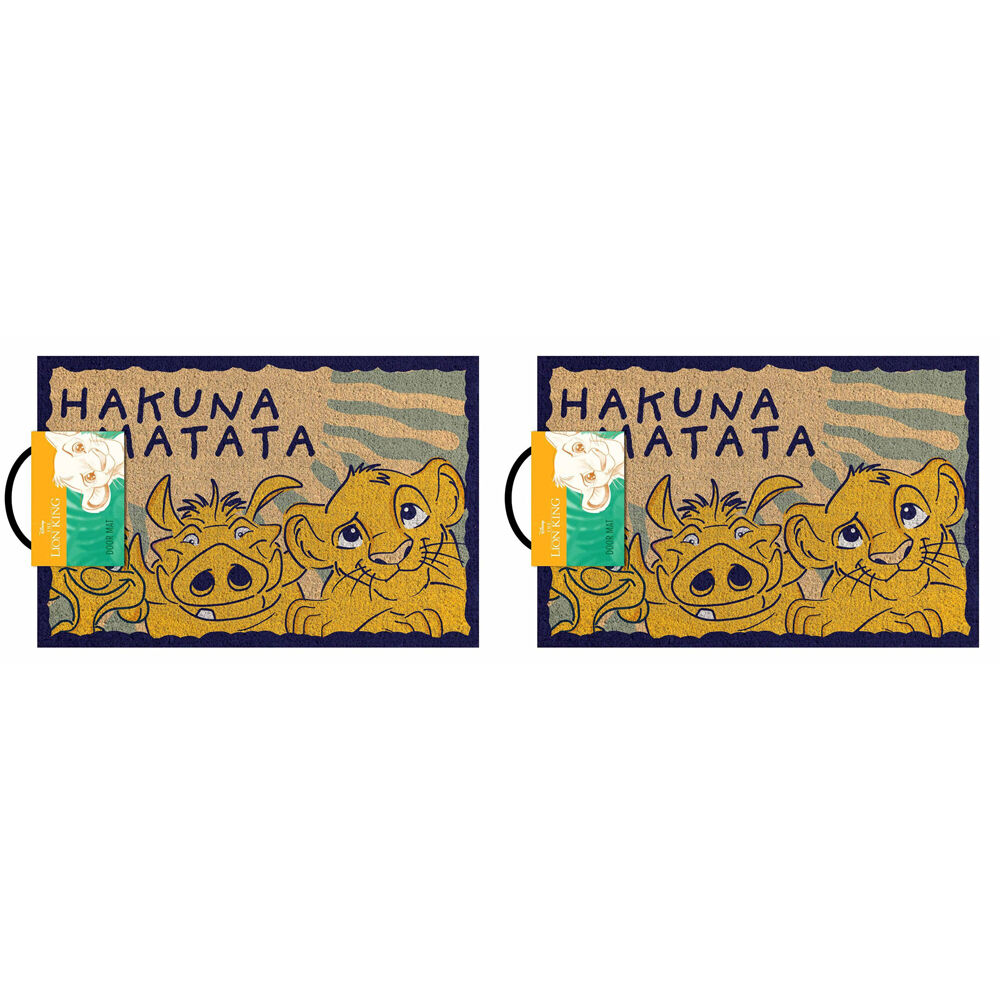 Disney The Lion King Hakuna Matata Collectors Doormat 62 x 40cm (2 Pack)