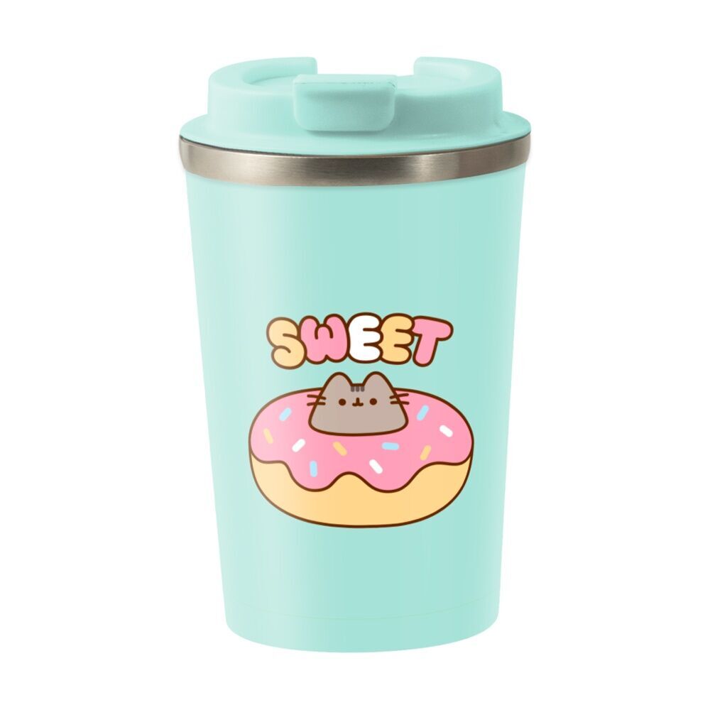 Pusheen Sweet Insulated Metal Travel Drinking Mug 350mL Light Blue (2 Pack) — image 3