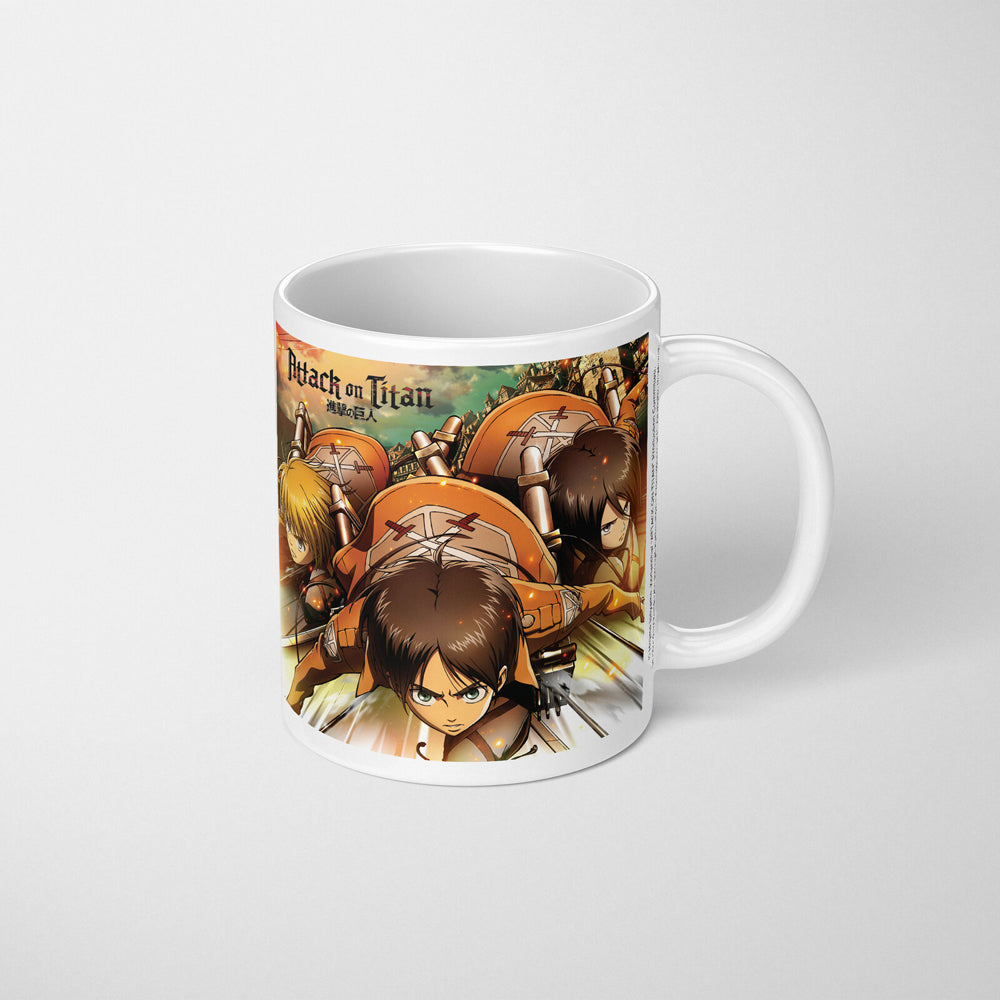 Attack on Titan Ceramic Coffee/Tea Drink Mug w/ Handle Drinkware Water Cup — image 2