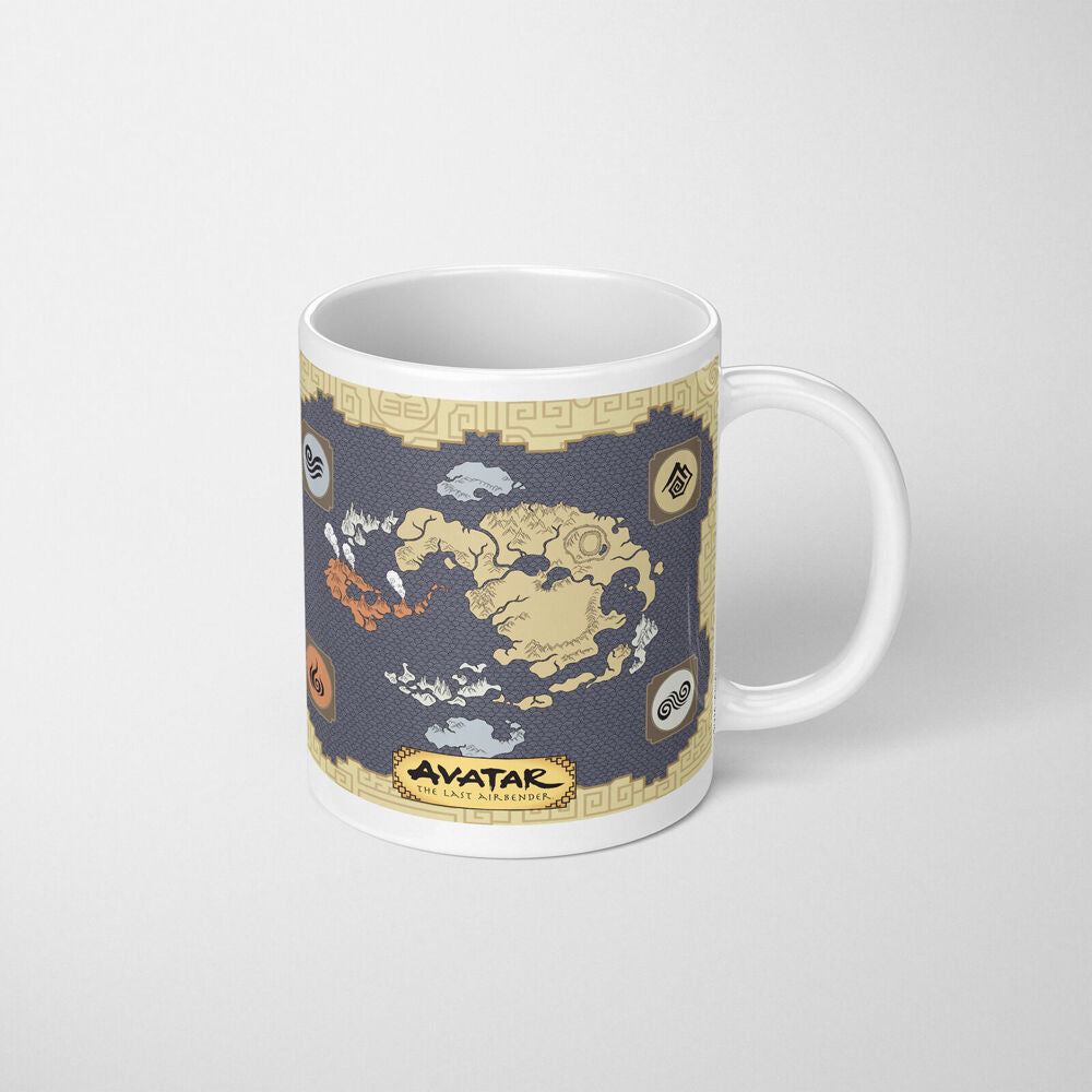 Avatar: the Last Airbender Map Ceramic Mug Coffee Drinking Cup White 9x11cm (4 Pack) — image 3