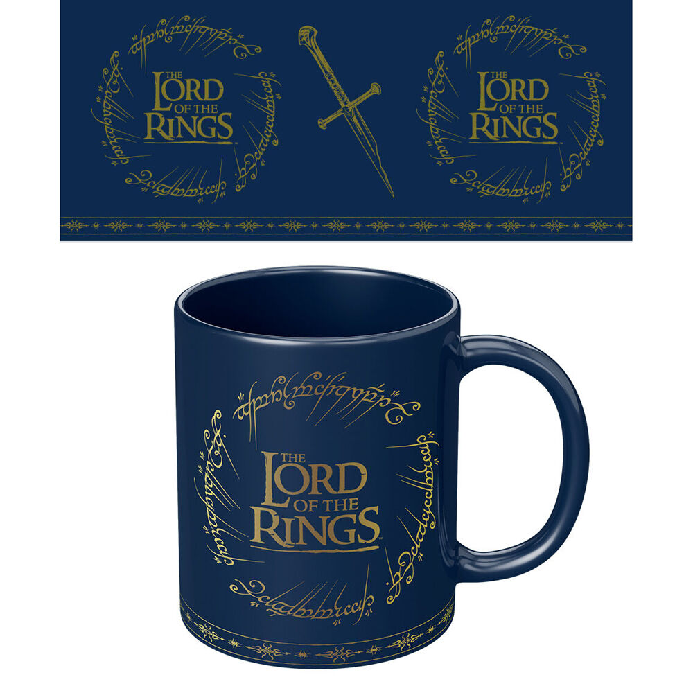 Lord of the Rings The Lord Of Rings Logo Coloured Coffee Mug Blue and Yellow (2 Pack) — image 2