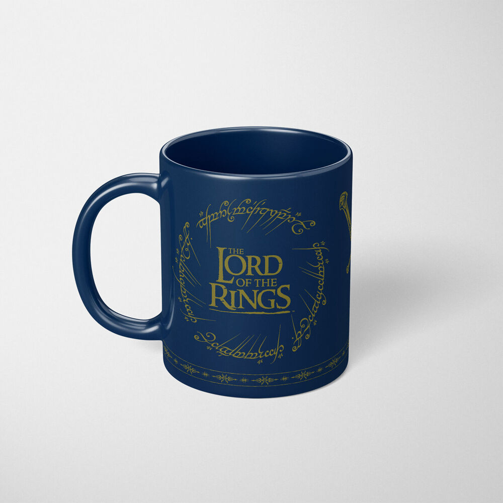 Lord of the Rings The Lord Of Rings Logo Coloured Coffee Mug Blue and Yellow (2 Pack) — image 4