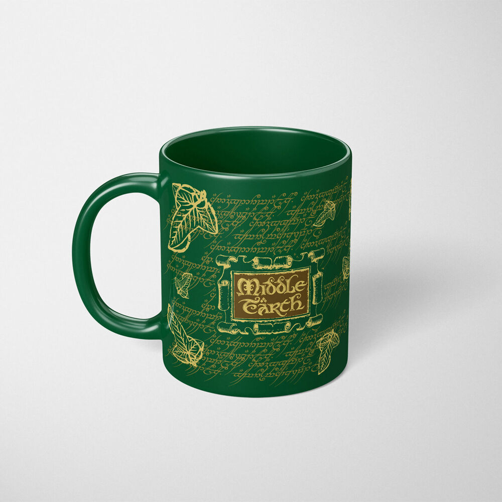 Lord of the Rings The Lord Of Rings Middle Earth Coloured Coffee Mug Green and Yellow — image 3