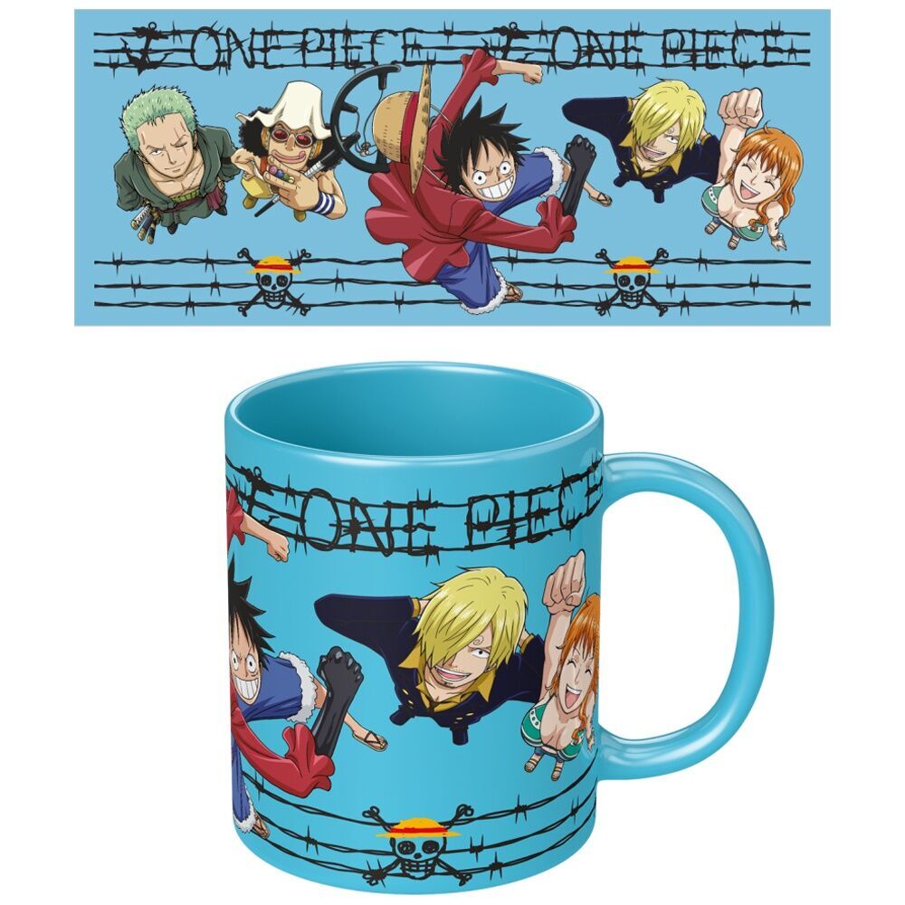 One Piece Characters Ceramic Hot & Cold Drinking Mug Multicolour (3 Pack) — image 3
