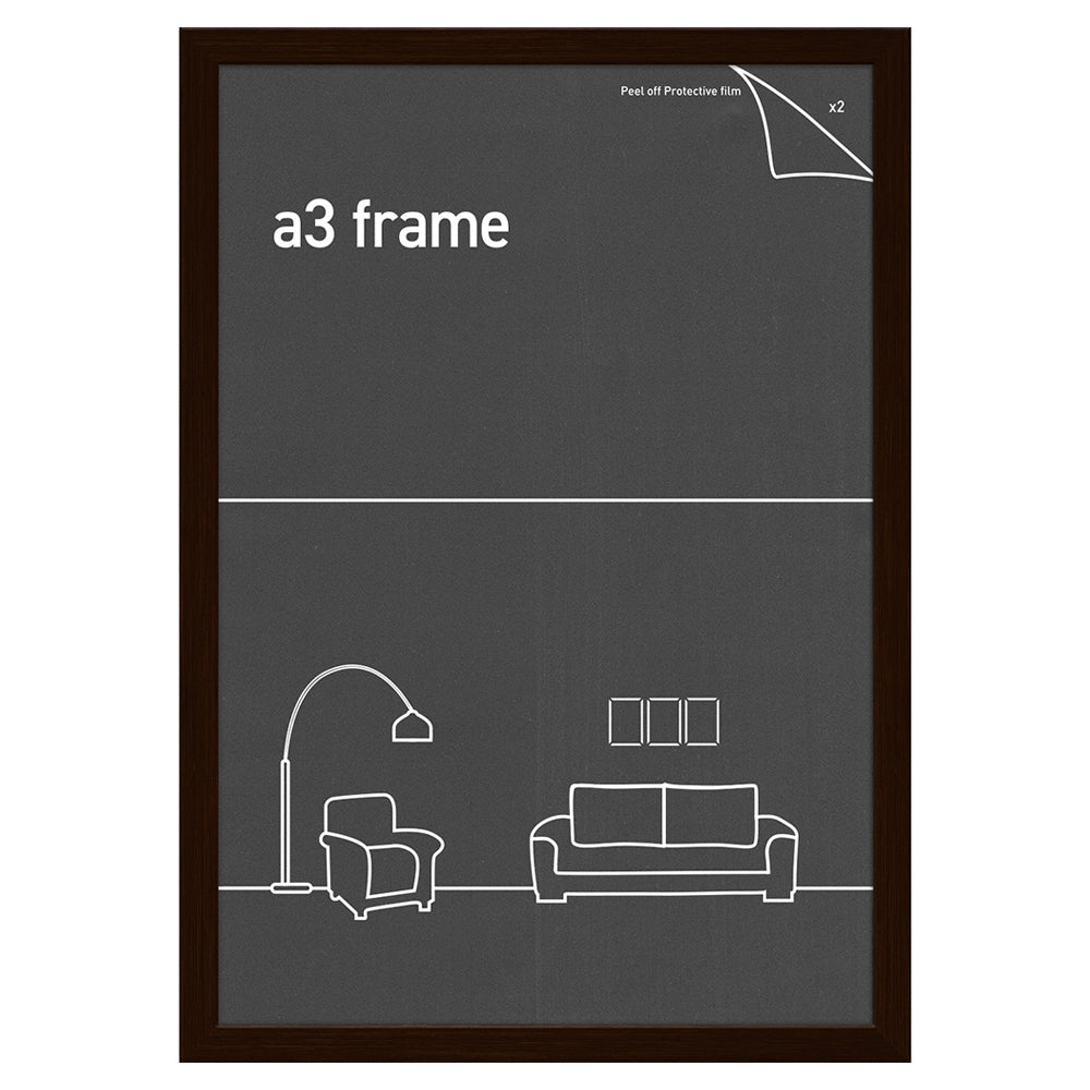Frames & Hangers A3 Picture Print Art Frame Rustic Oak 28 x 40Cm Home Decor
