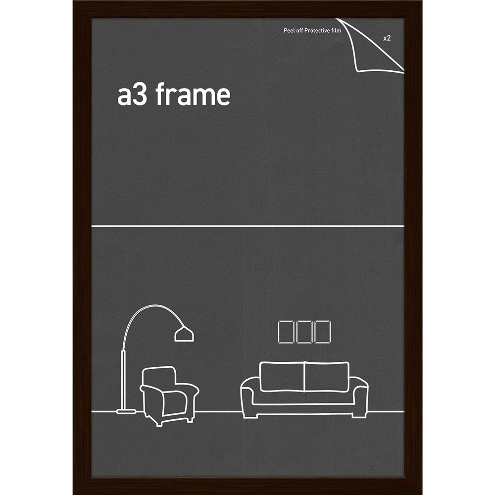 Frames & Hangers A3 Picture Print Art Frame Rustic Oak 28 x 40Cm Home Decor (2 Pack) — image 2