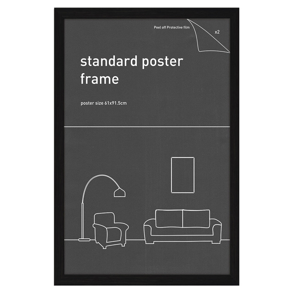 Frames & Hangers Wall Hanging Sleek Maxi Poster Frame Black 61x91.5Cm Home Decor
