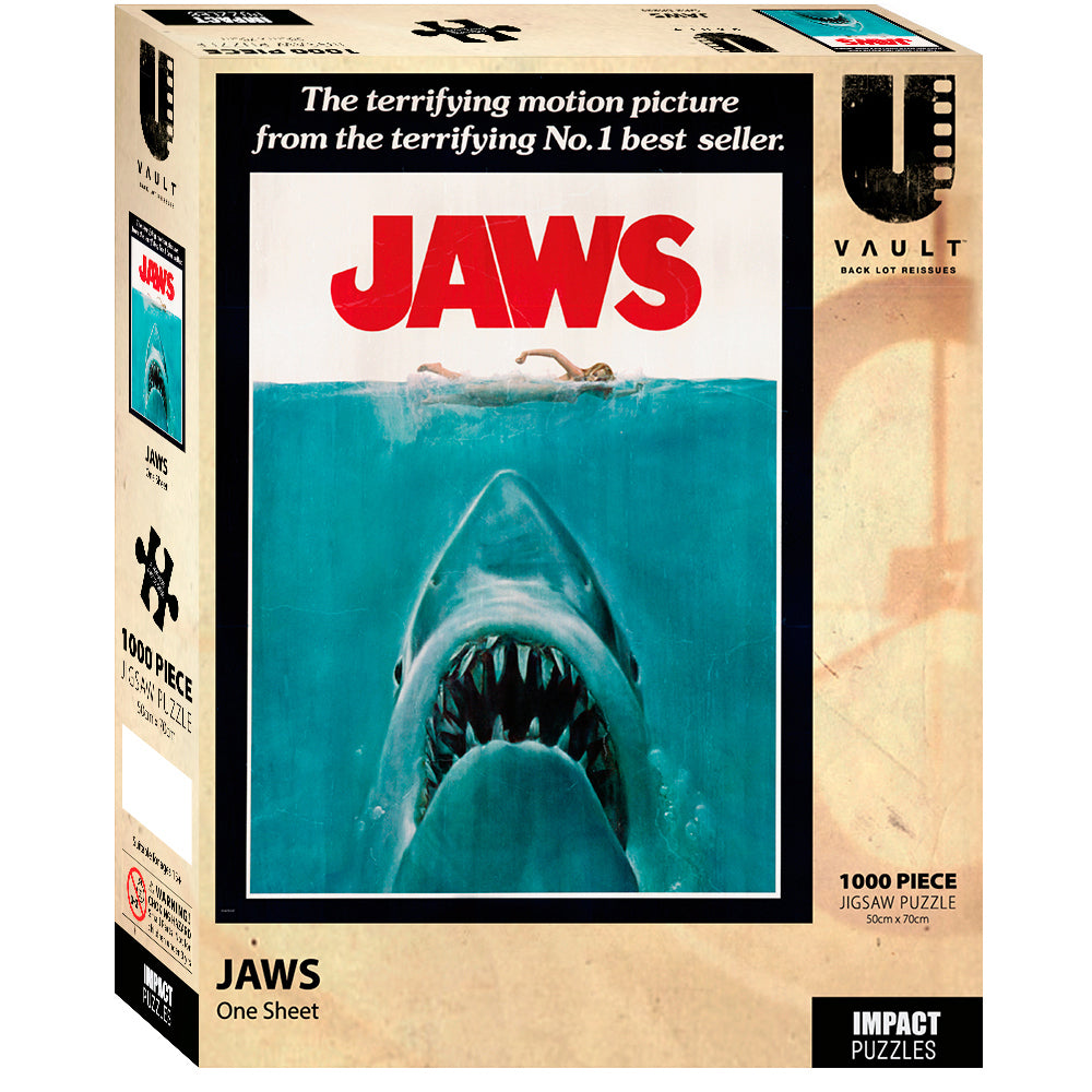 Jaws Scene Jigsaw Puzzle Set Shark and Human 50x70cm 3y+ (1000 Pieces)