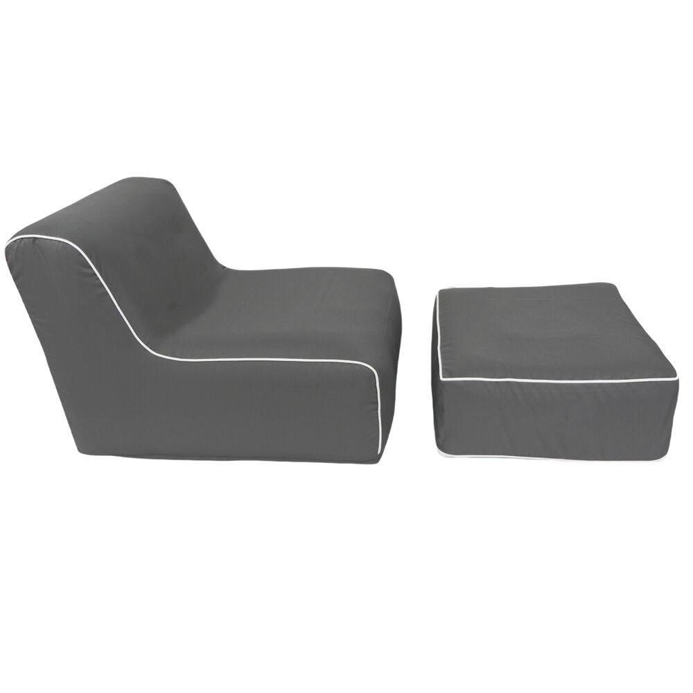 NF Living Outdoor Inflatable Seat 90x60x70 Sofa Lounge Chair Furniture Grey — image 4