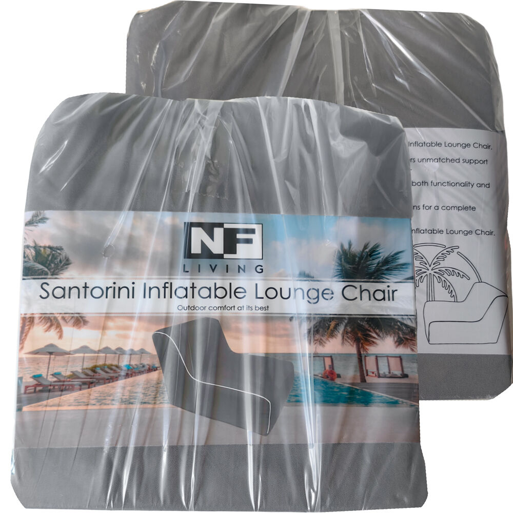 NF Living Outdoor Inflatable Seat 90x60x70 Sofa Lounge Chair Furniture Grey — image 6