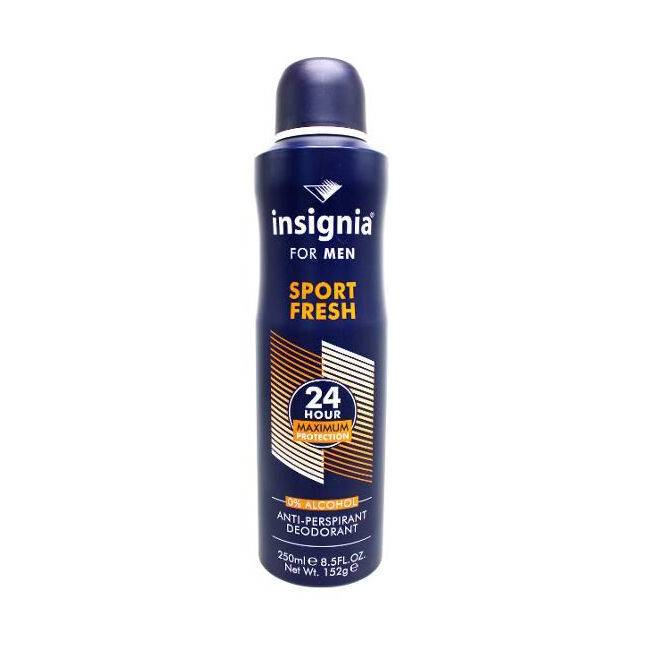 Insignia Men's Deodorant Sport Fresh 250ml Antiperspirant 24hr Protection (6 Pack) — image 2