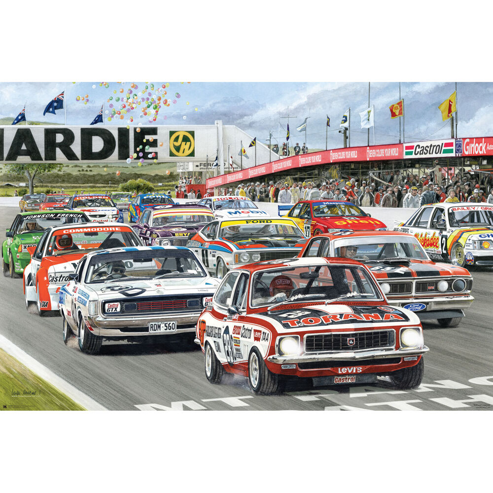 Mike Harbar 61 x 91.5cm Bathurst Legends Regular Wall Poster/Print