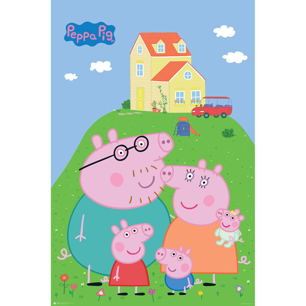 Peppa Pig 61 x 91.5cm Evie and Family Regular Wall Poster/Print