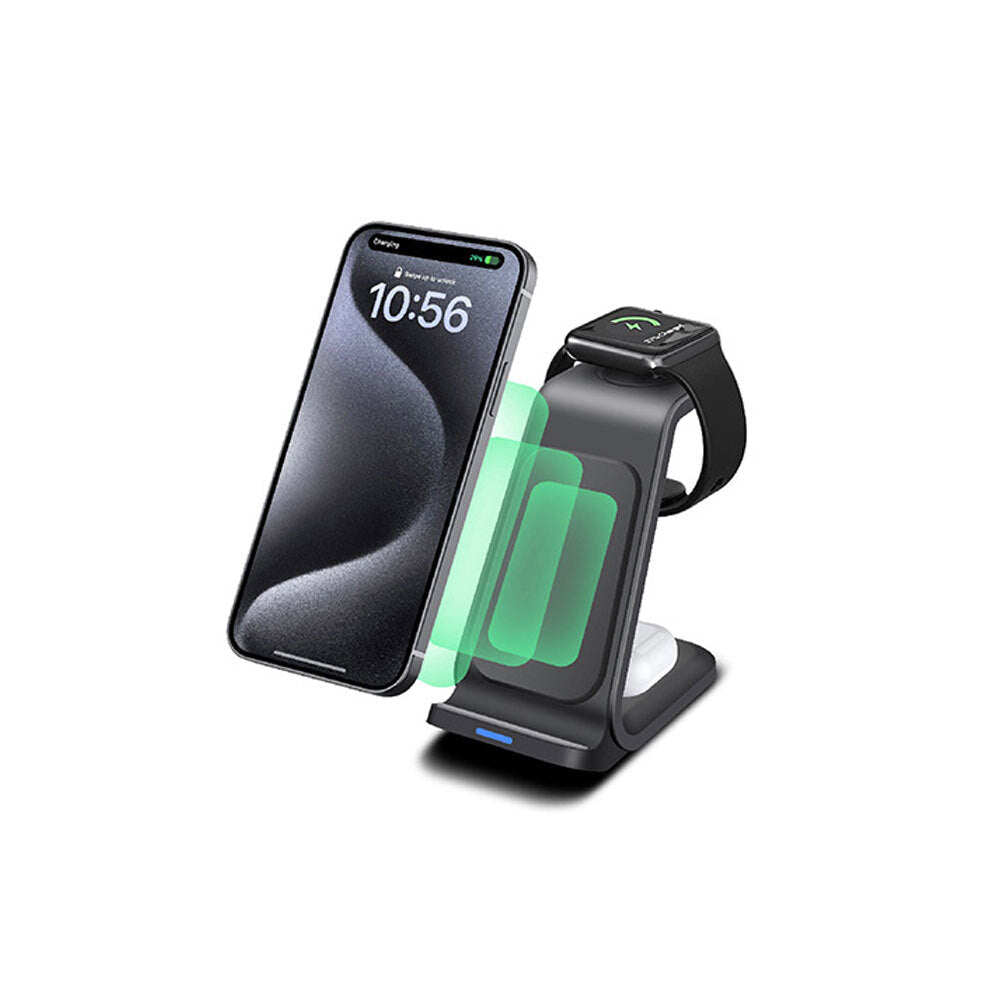 Sansai 3-in-1 Magnetic Wireless Mobile Phone/Watch/Earbuds Charger Assorted — image 3