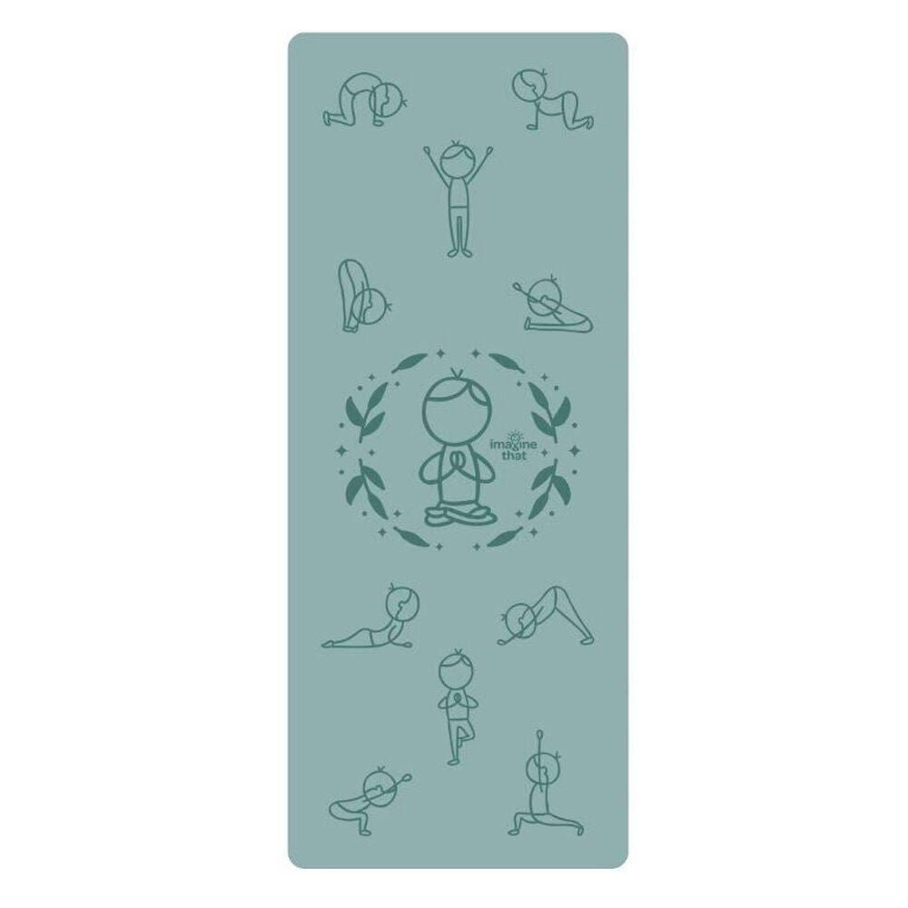 Imagine That 150x61cm Teal Sun Salutation Eco Fitness Exercise Yoga Mat