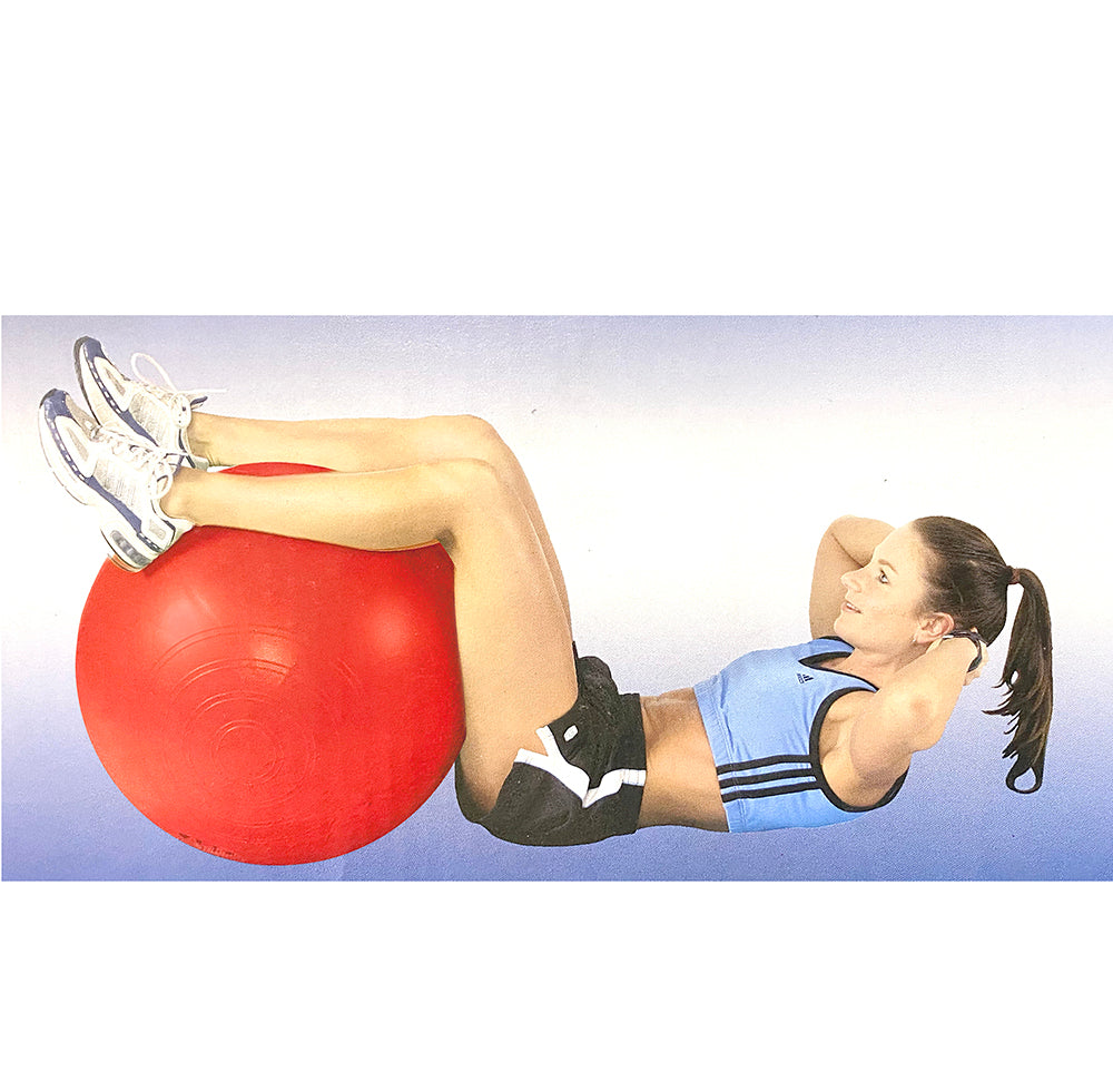 Generic Exercise Fitness 65cm Fit Ball/Inflatable/Pilates/Yoga/Crossfit/Gym w/ Pump Red — image 3