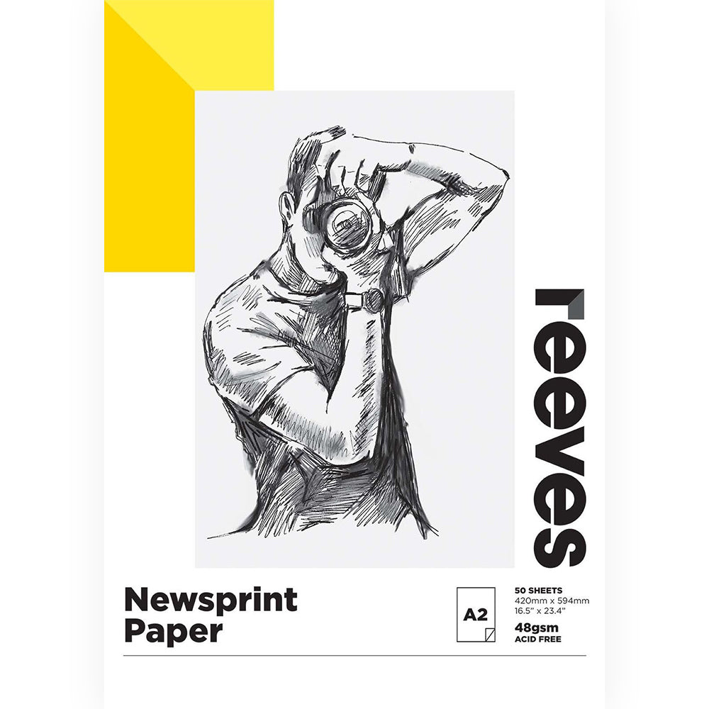 Reeves 48gsm 50 Sheets A2 Size Premium High Quality Craft Paint/Sketch Paper