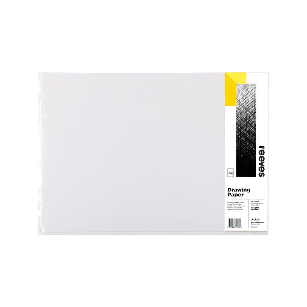Reeves Cartridge Drawing/Sketching Premium Paper 135gsm 20 Sheets A2